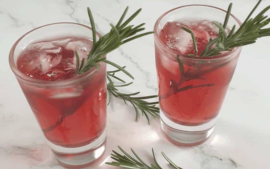 vodka cranberry rosemary cocktail