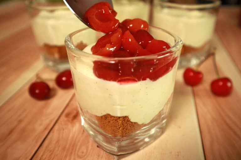 No-Bake Cherry Delight in Jars