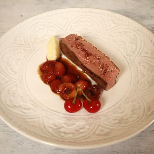 duck breast with cherry sauce