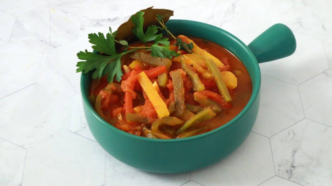 traditional basque piperade