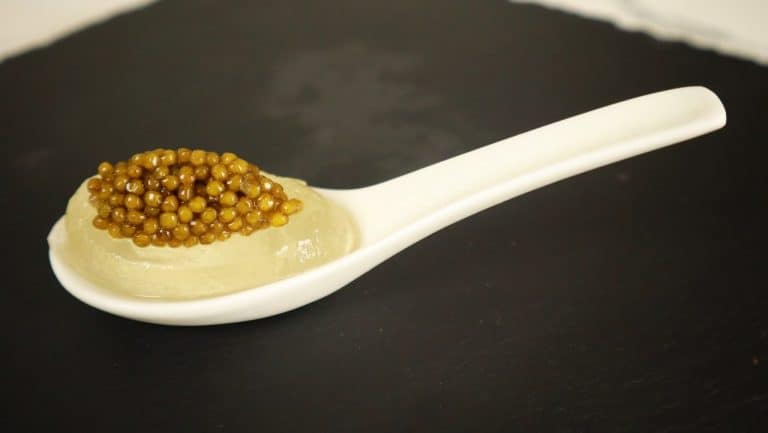 Champagne Jelly with Golden Caviar