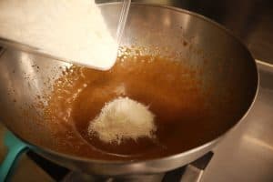 add flour to sugar mix