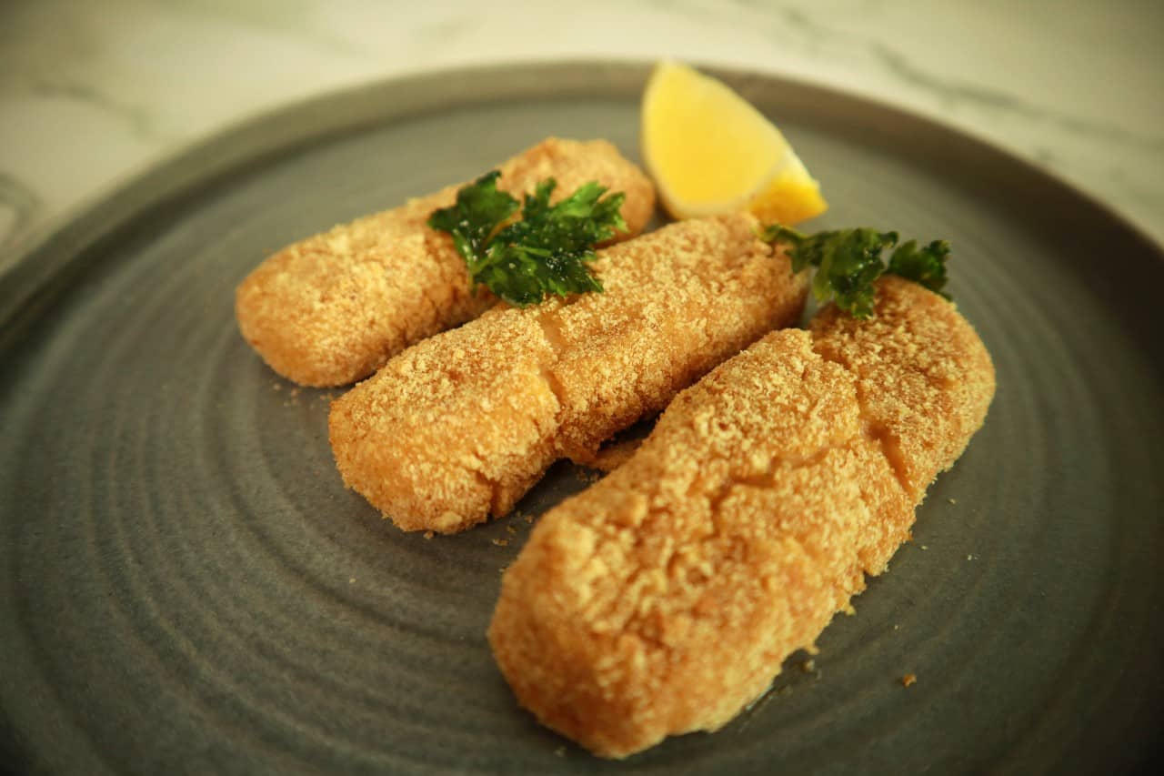 air fried crayfish croquettes