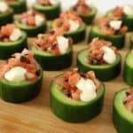 Refreshing Cucumber Cups with Salmon
