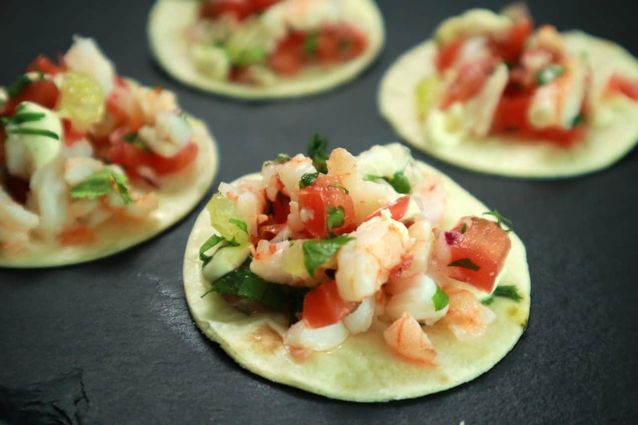 Bitesize Prawn Tacos with Tomato Salsa Culinary Ambition