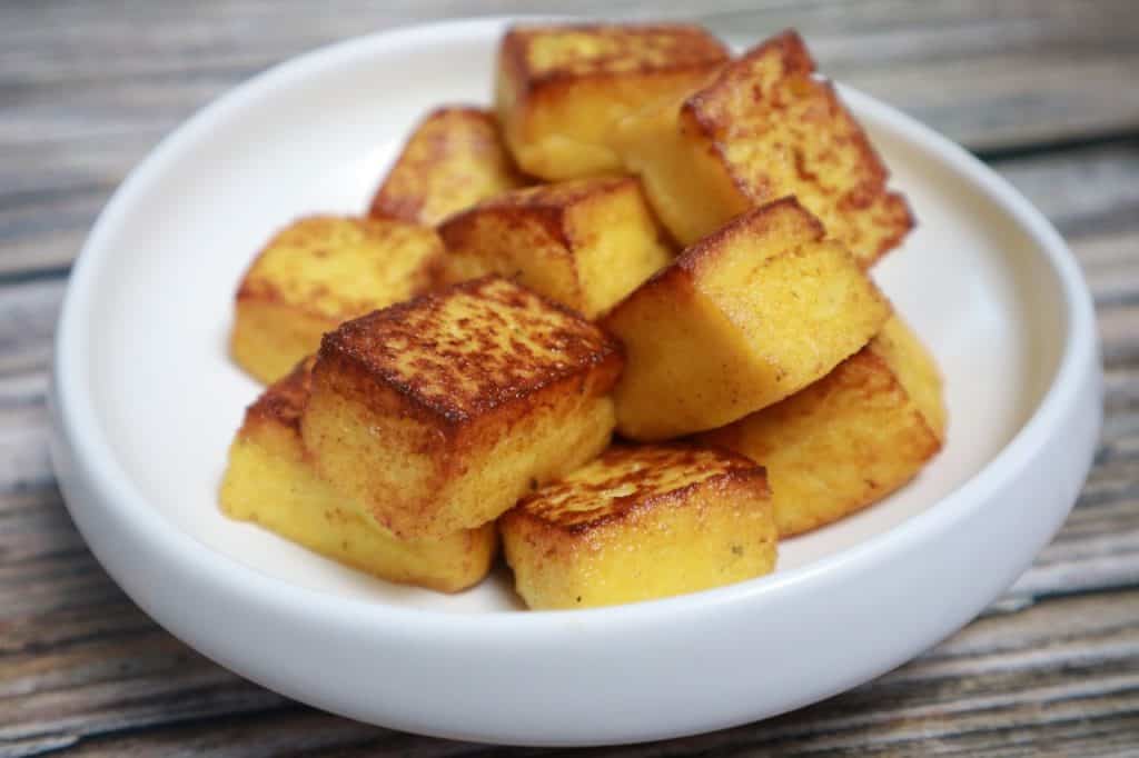 pan fried polenta cake