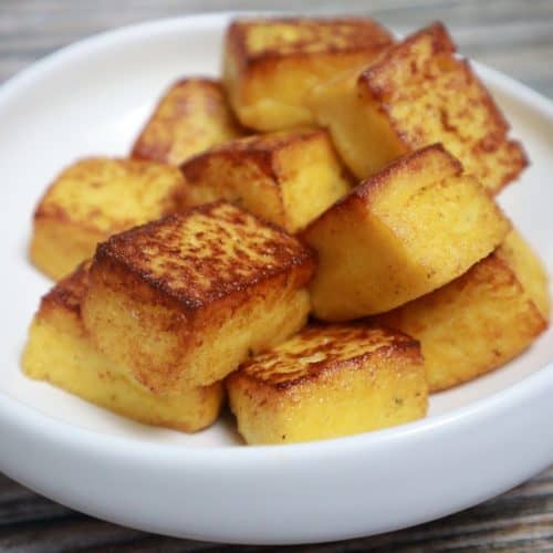 pan fried polenta cake