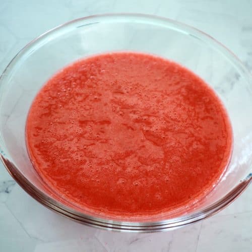 strawberry coulis