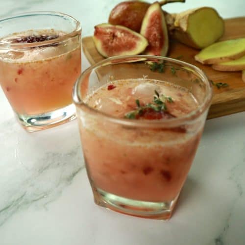 fig and ginger cocktail