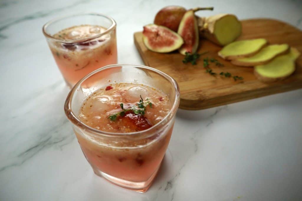 fig and ginger cocktail