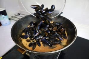 mussels with red curry