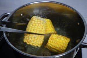 boil corn on cob