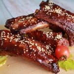 Sticky Chinese Pork Ribs with Hoisin Glaze 