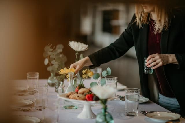 table setting for a dinner party