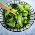 A Crunchy Cucumber Ribbon Salad