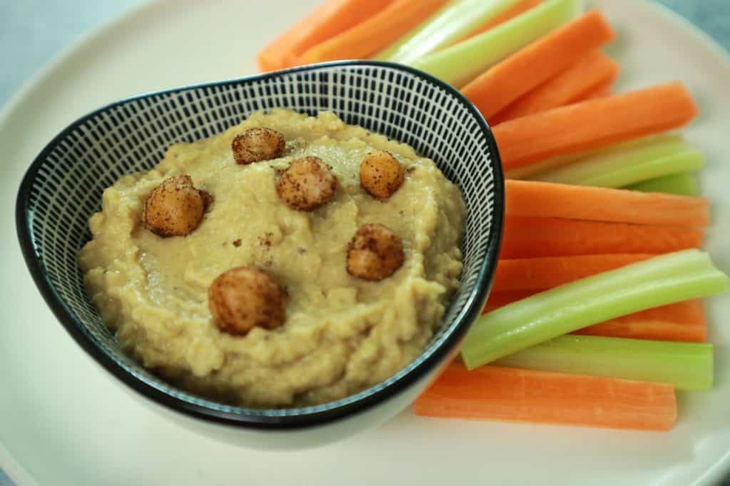 eggplant and chickpea hummus