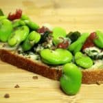 Irresistable Fava Bean Tartine with Seaweed Butter