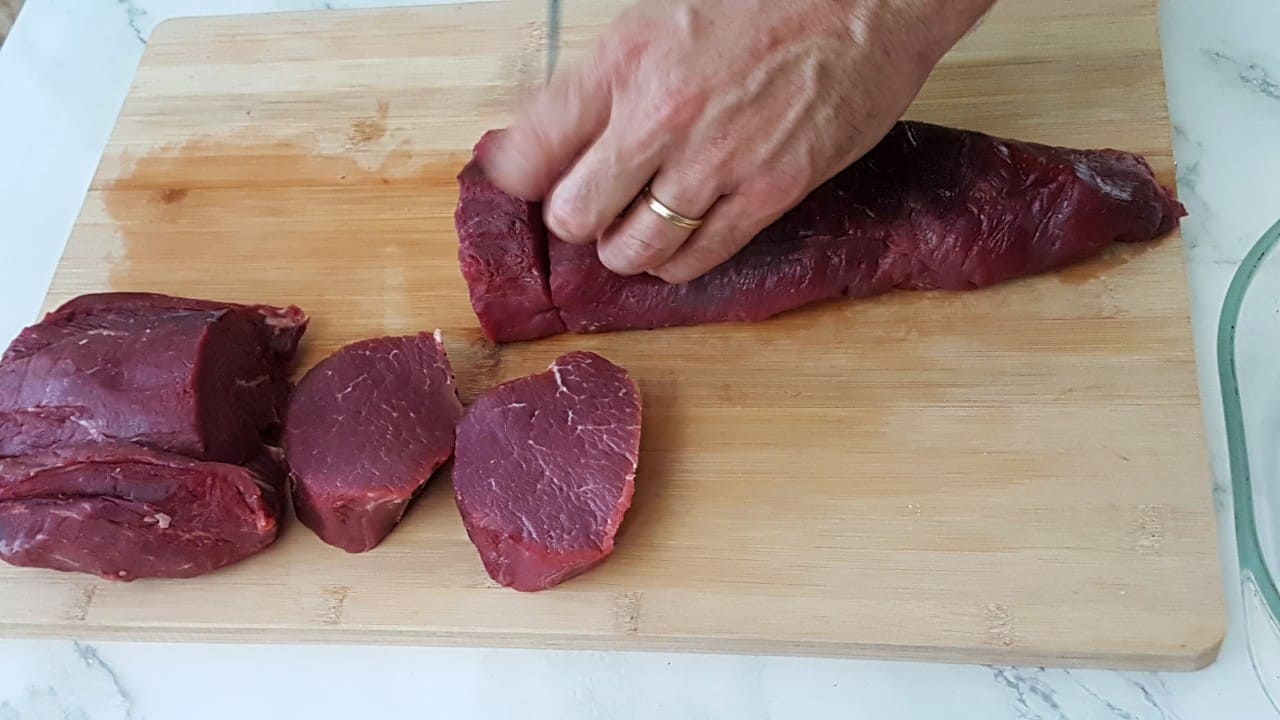 trim a whole beef tenderloin