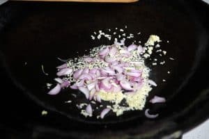 frying garlic and shallots