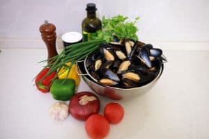 mussel salad salpicon