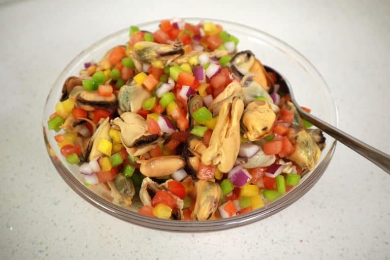 Spanish Style Mussels Salpicon – a refreshing summer salad