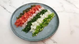 chopped garnishes for boston lettuce