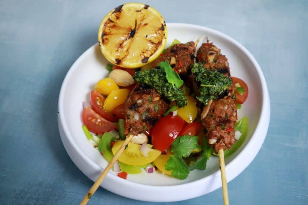 vegan koftas or kebabs