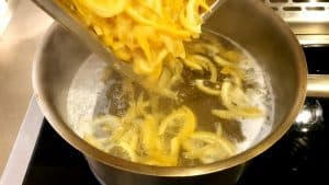 making lemon marmalade