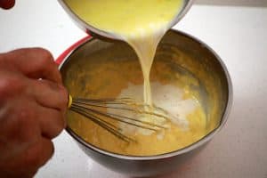 making batter for crepes