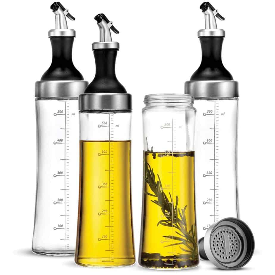 Oil & Vinegar Dispenser Set with Drip-Free Sprouts - Belwares