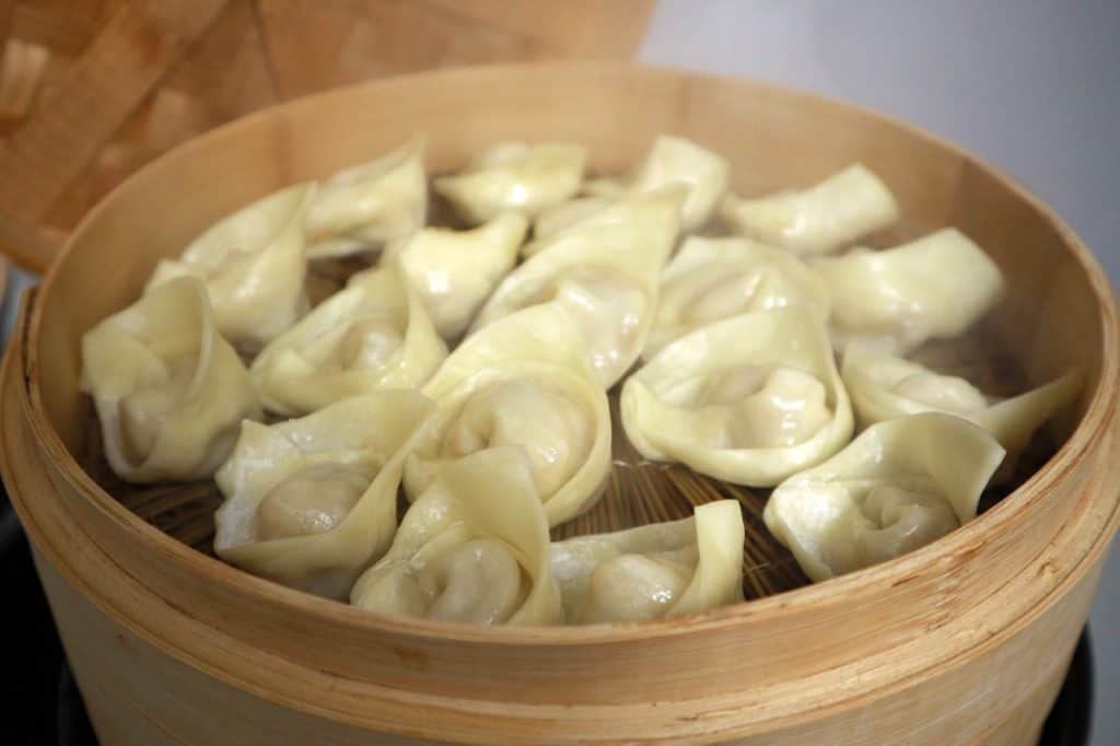 steamed pork dumplings