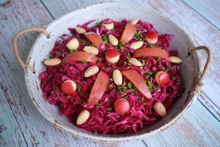 Quick Pickled Red Cabbage Salad