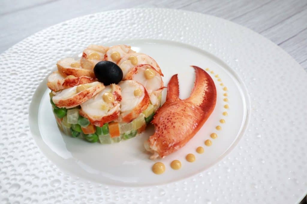 lobster with vegetable macédoine