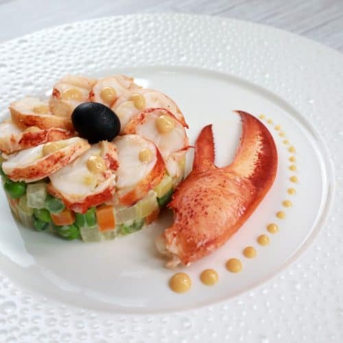 lobster with macedoine