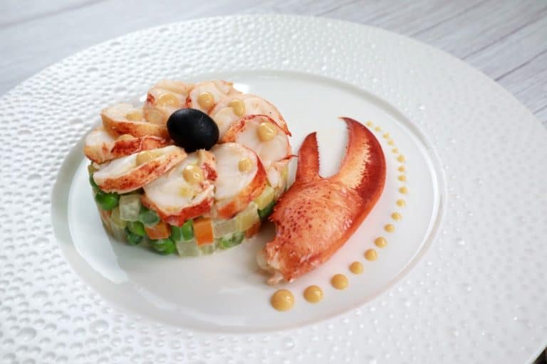 Poached Lobster with Vegetable Macédoine