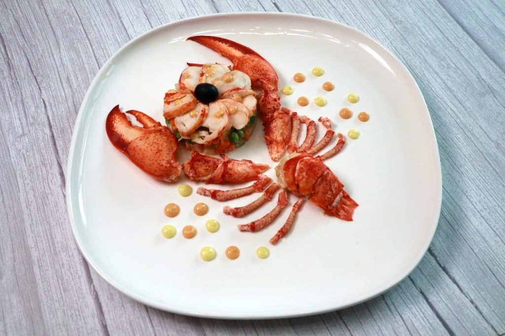 lobster with vegetable macedoine