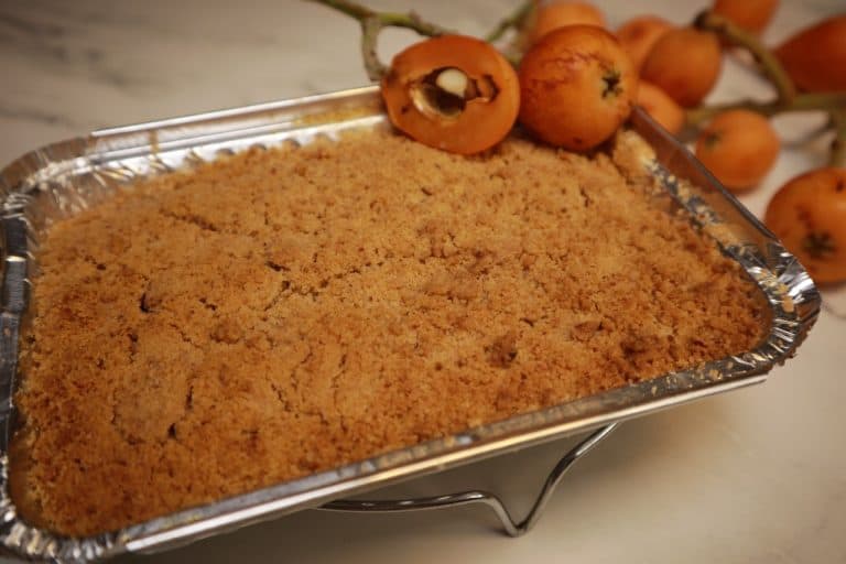 Nispero Crumble – from Seasonal Product to Delicious Dessert