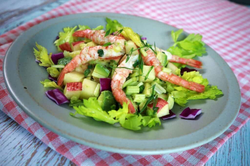 pink shrimp salad