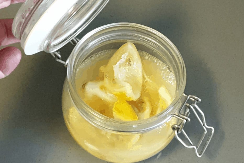 lemon confit in mason jars