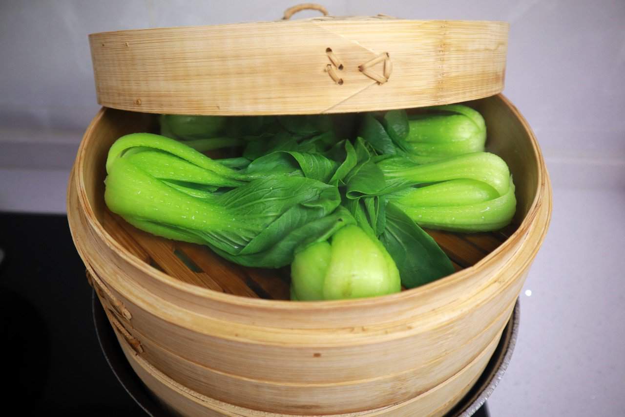 How to steam patchoi in a Black & Decker Steamer 