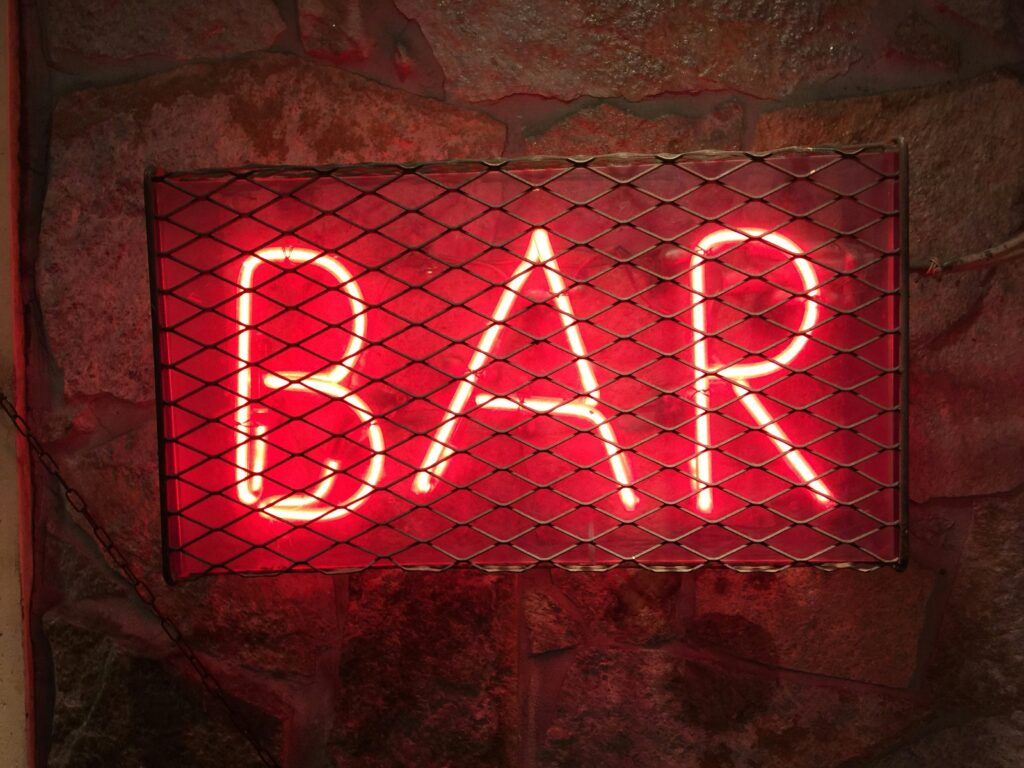 mobile bar sign